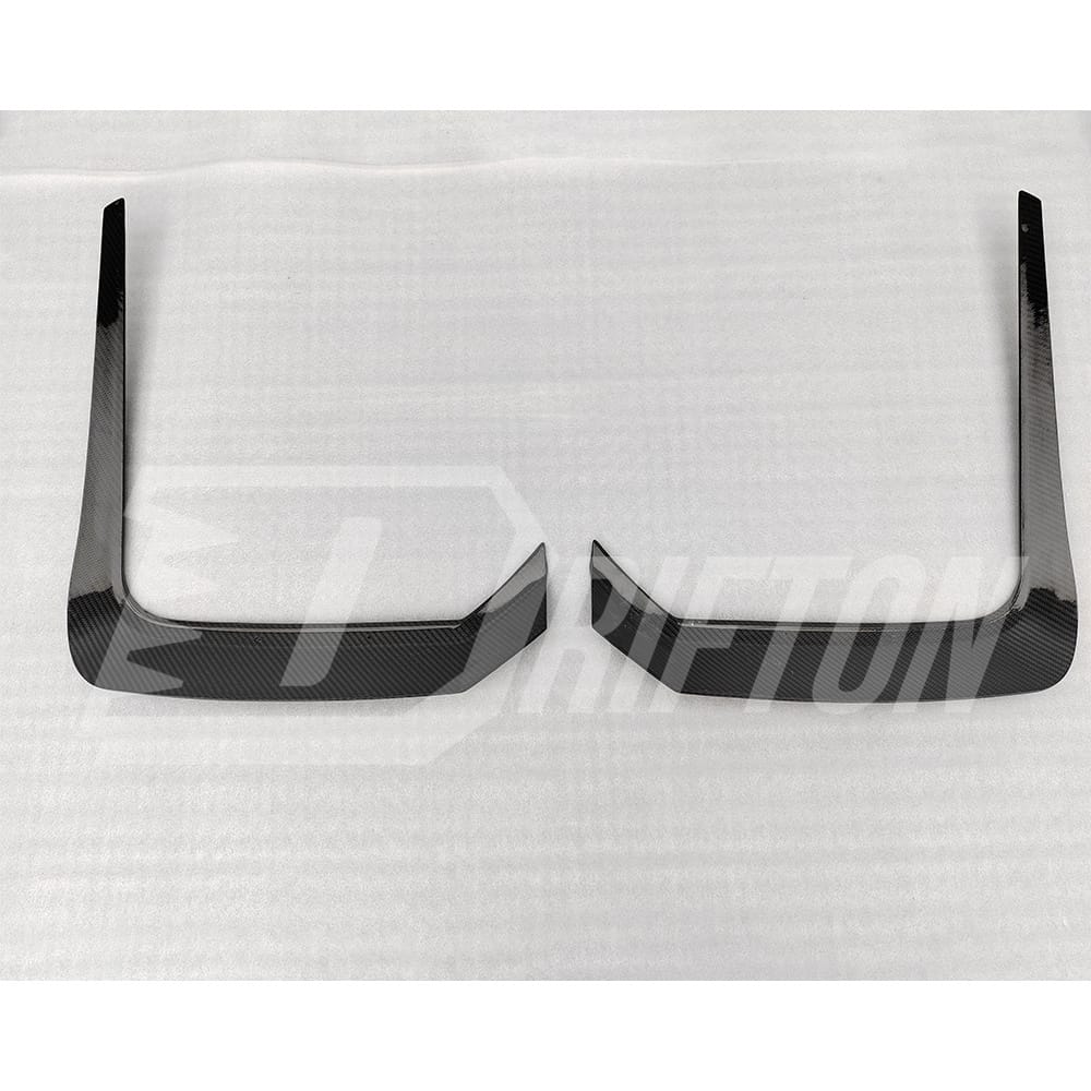 Mansory Style Dry Carbon Fiber Front Bumper Canards For BMW 7 Series G70 2023-ON