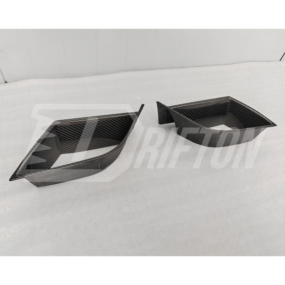 Mansory Style Dry Carbon Fiber Front Bumper Vents Trim For BMW 7 Series G70 2023-ON