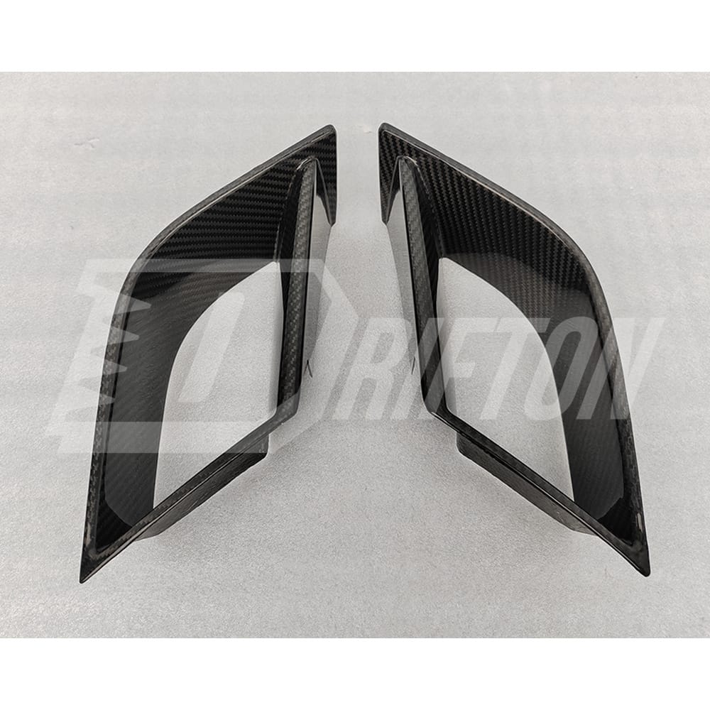 Mansory Style Dry Carbon Fiber Front Bumper Vents Trim For BMW 7 Series G70 2023-ON
