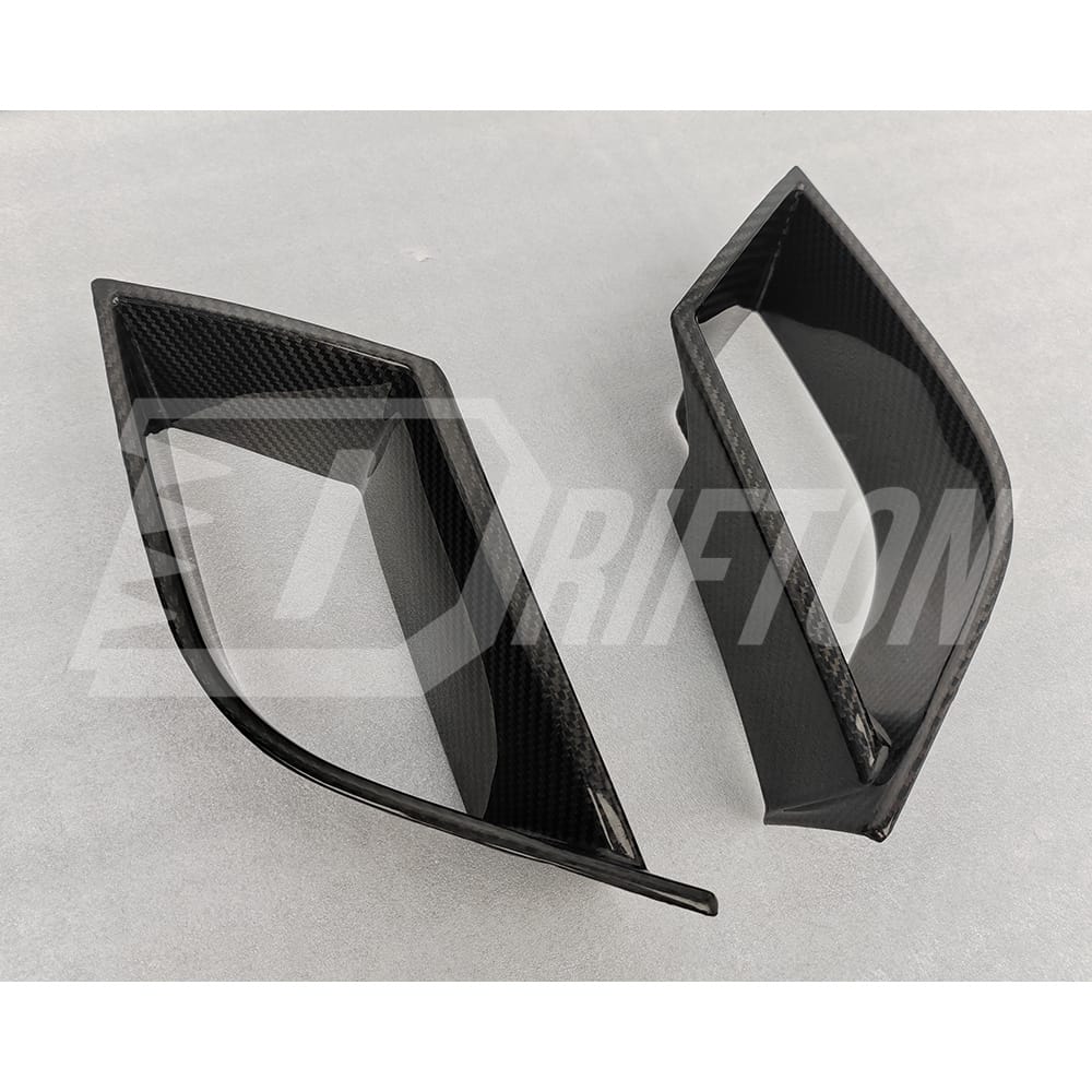Mansory Style Dry Carbon Fiber Front Bumper Vents Trim For BMW 7 Series G70 2023-ON