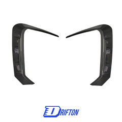 Mansory Style Dry Carbon Fiber Front Bumper Canards For BMW 7 Series G70 2023-ON