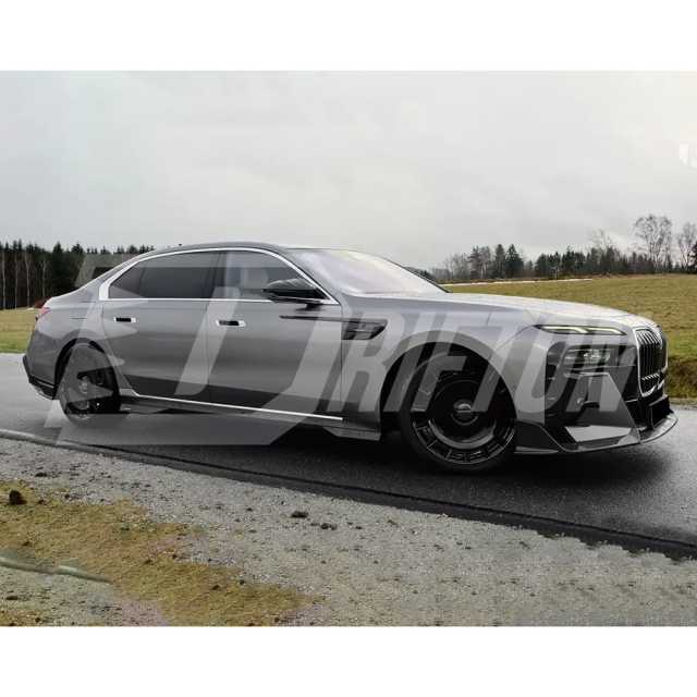 Mansory Style Dry Carbon Fiber Front Bumper Vents Trim For BMW 7 Series G70 2023-ON