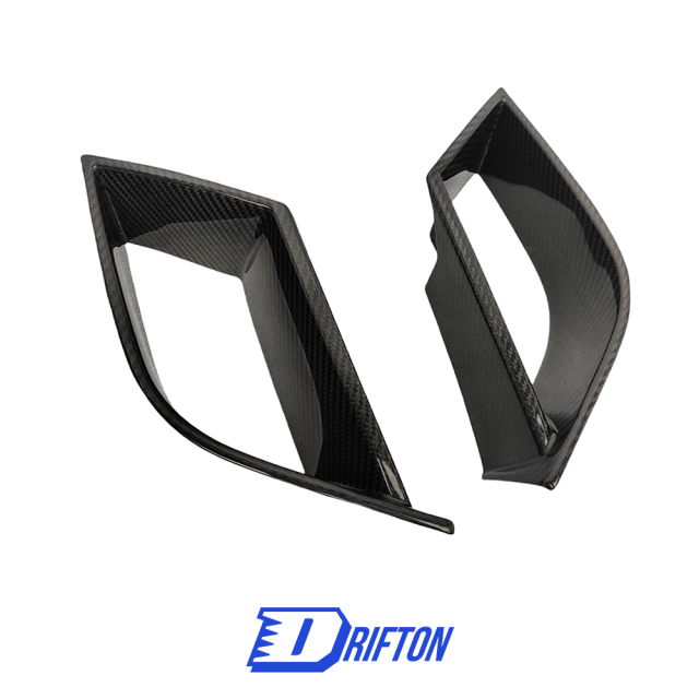 Mansory Style Dry Carbon Fiber Front Bumper Vents Trim For BMW 7 Series G70 2023-ON