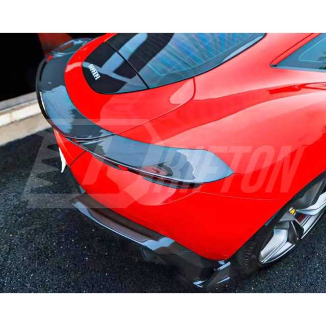 Mansory Style Dry Carbon Fiber Rear Spoiler Wing For Ferrari Roma 2020-2025