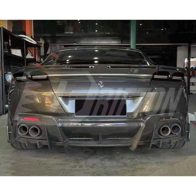 Mansory Style Dry Carbon Fiber Rear Spoiler Wing For Ferrari Roma 2020-2025