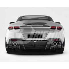 Paktechz Style Dry Carbon Fiber Rear Spoiler Wing For Ferrari Roma 2020-2025