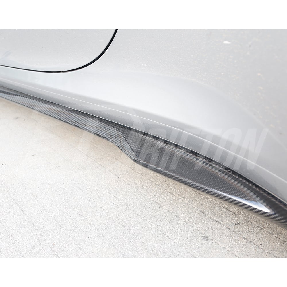 MIW Style Dry Carbon Fiber Side Skirt For Porsche 911 992 Carrera S 2019-2023