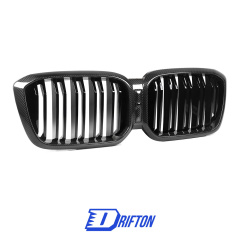 Dry Carbon Fiber Front Bumper Grille For BMW X3 G01 G08 X4 G02 LCI 2022-2024