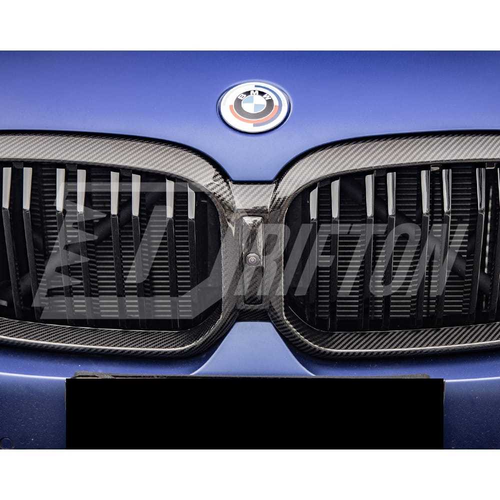 Dry Carbon Fiber Front Bumper Grille For BMW X3 G01 G08 X4 G02 LCI 2022-2024