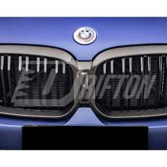 Dry Carbon Fiber Front Bumper Grille For BMW X3 G01 G08 X4 G02 LCI 2022-2024