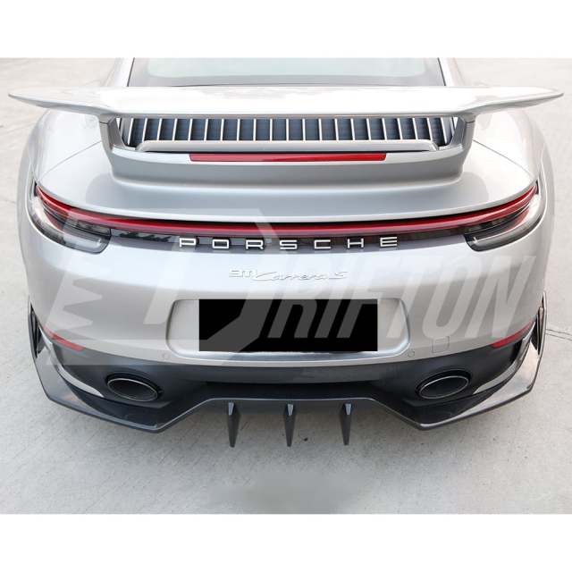 MIW Style Dry Carbon Fiber Rear Diffuser For Porsche 911 992 Carrera S 2019-2023
