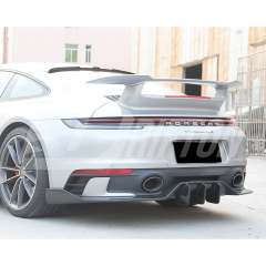 MIW Style Dry Carbon Fiber Rear Diffuser For Porsche 911 992 Carrera S 2019-2023
