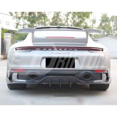 MIW Style Dry Carbon Fiber Rear Diffuser For Porsche 911 992 Carrera S 2019-2023