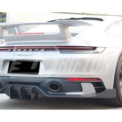 MIW Style Dry Carbon Fiber Rear Diffuser For Porsche 911 992 Carrera S 2019-2023