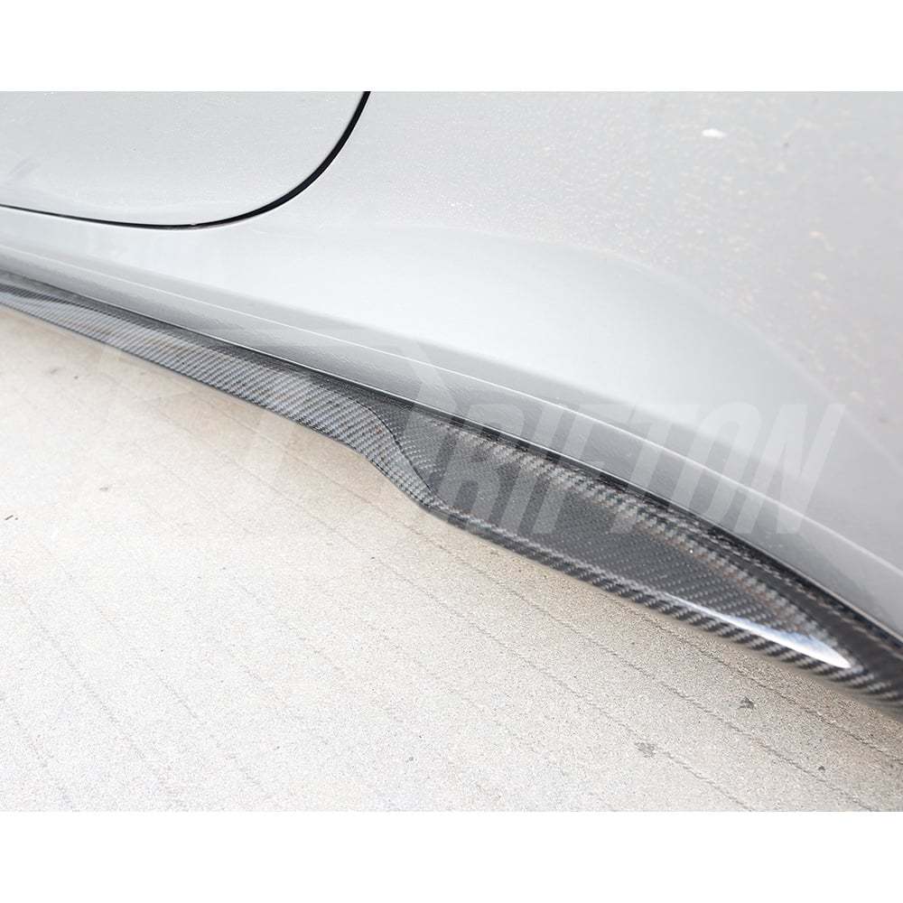 MIW Style Dry Carbon Fiber Side Skirt For Porsche 911 992 Carrera S 2019-2023