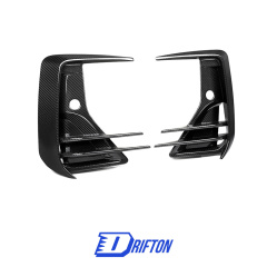 SQ Style Dry Carbon Fiber Front Bumper Side Vents For BMW X3 G01 G08 X4 G02 LCI 2022-2024