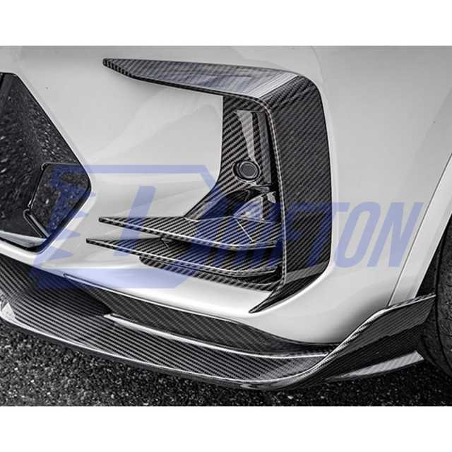SQ Style Dry Carbon Fiber Front Bumper Side Vents For BMW X3 G01 G08 X4 G02 LCI 2022-2024