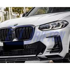 SQ Style Dry Carbon Fiber Front Bumper Side Vents For BMW X3 G01 G08 X4 G02 LCI 2022-2024