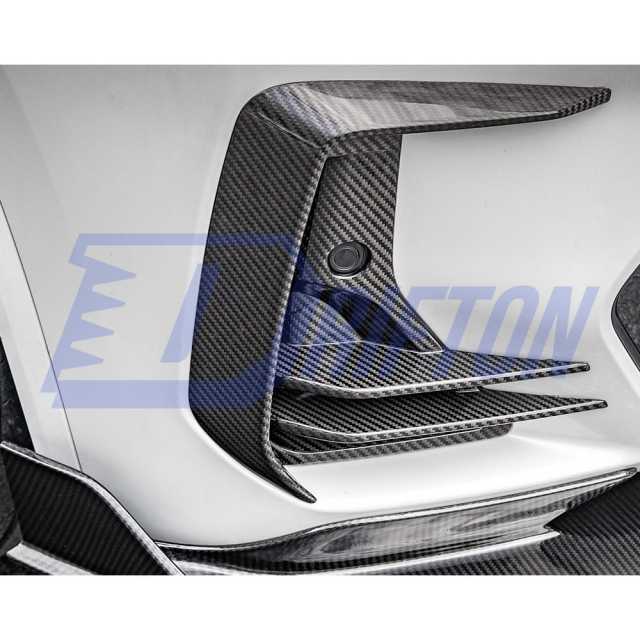 SQ Style Dry Carbon Fiber Front Bumper Side Vents For BMW X3 G01 G08 X4 G02 LCI 2022-2024