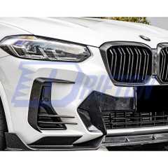 SQ Style Dry Carbon Fiber Front Bumper Side Vents For BMW X3 G01 G08 X4 G02 LCI 2022-2024