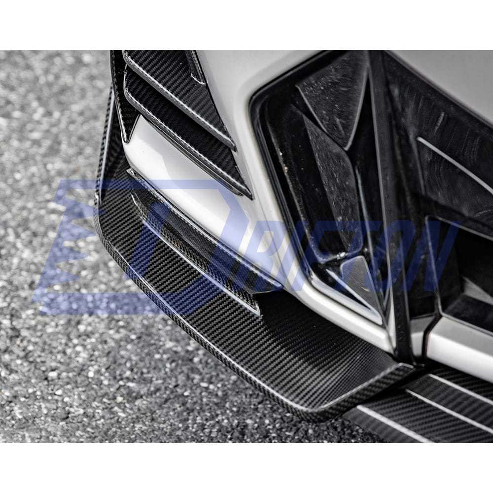 SQ Style Dry Carbon Fiber Front Lip For BMW X3 G01 G08 X4 G02 LCI 2022-2024