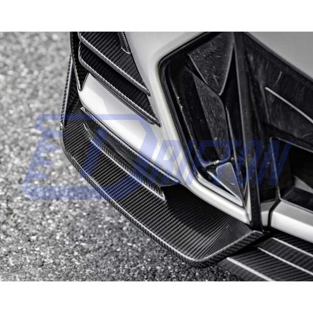 SQ Style Dry Carbon Fiber Front Lip For BMW X3 G01 G08 X4 G02 LCI 2022-2024
