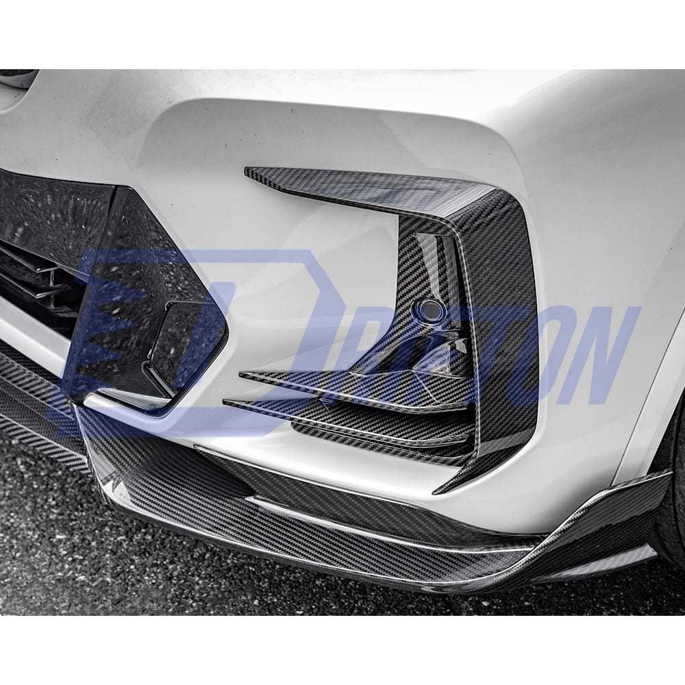 SQ Style Dry Carbon Fiber Front Lip For BMW X3 G01 G08 X4 G02 LCI 2022-2024