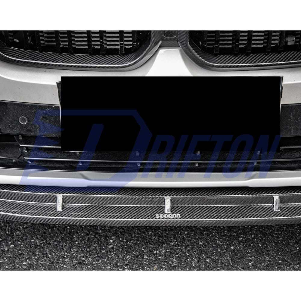 SQ Style Dry Carbon Fiber Front Lip For BMW X3 G01 G08 X4 G02 LCI 2022-2024