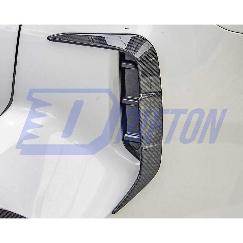 SQ Style Dry Carbon Fiber Rear Bumper Side Canards For BMW X3 G01 G08 LCI 2022-2024