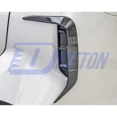 SQ Style Dry Carbon Fiber Rear Bumper Side Canards For BMW X3 G01 G08 LCI 2022-2024