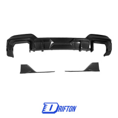 SQ Style Dry Carbon Fiber Rear Diffuser For BMW X3 G01 G08 LCI 2022-2024