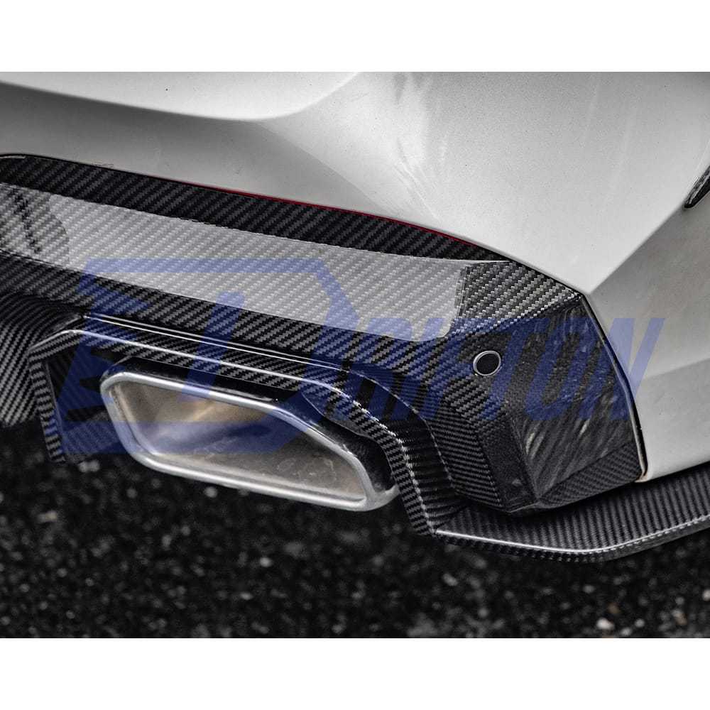 SQ Style Dry Carbon Fiber Rear Diffuser For BMW X3 G01 G08 LCI 2022-2024