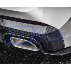 SQ Style Dry Carbon Fiber Rear Diffuser For BMW X3 G01 G08 LCI 2022-2024
