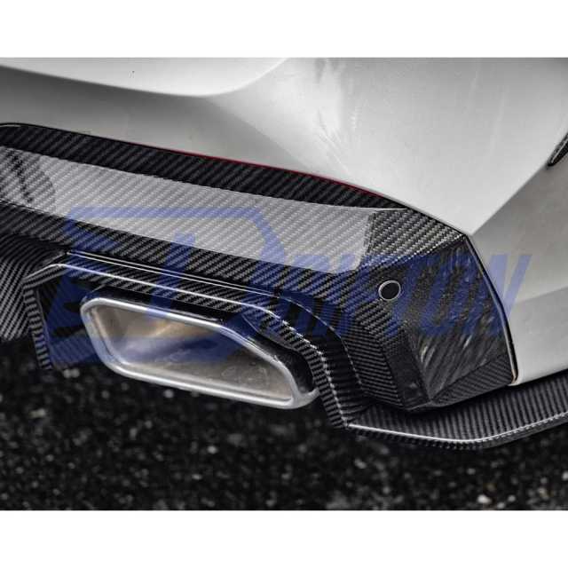 SQ Style Dry Carbon Fiber Rear Diffuser For BMW X3 G01 G08 LCI 2022-2024