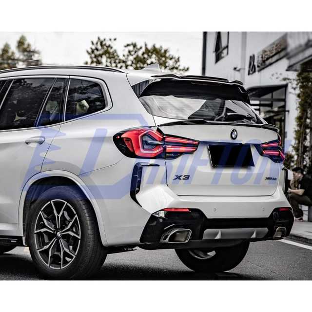 SQ Style Dry Carbon Fiber Roof Spoiler For BMW X3 G01 G08 LCI 2022-2024