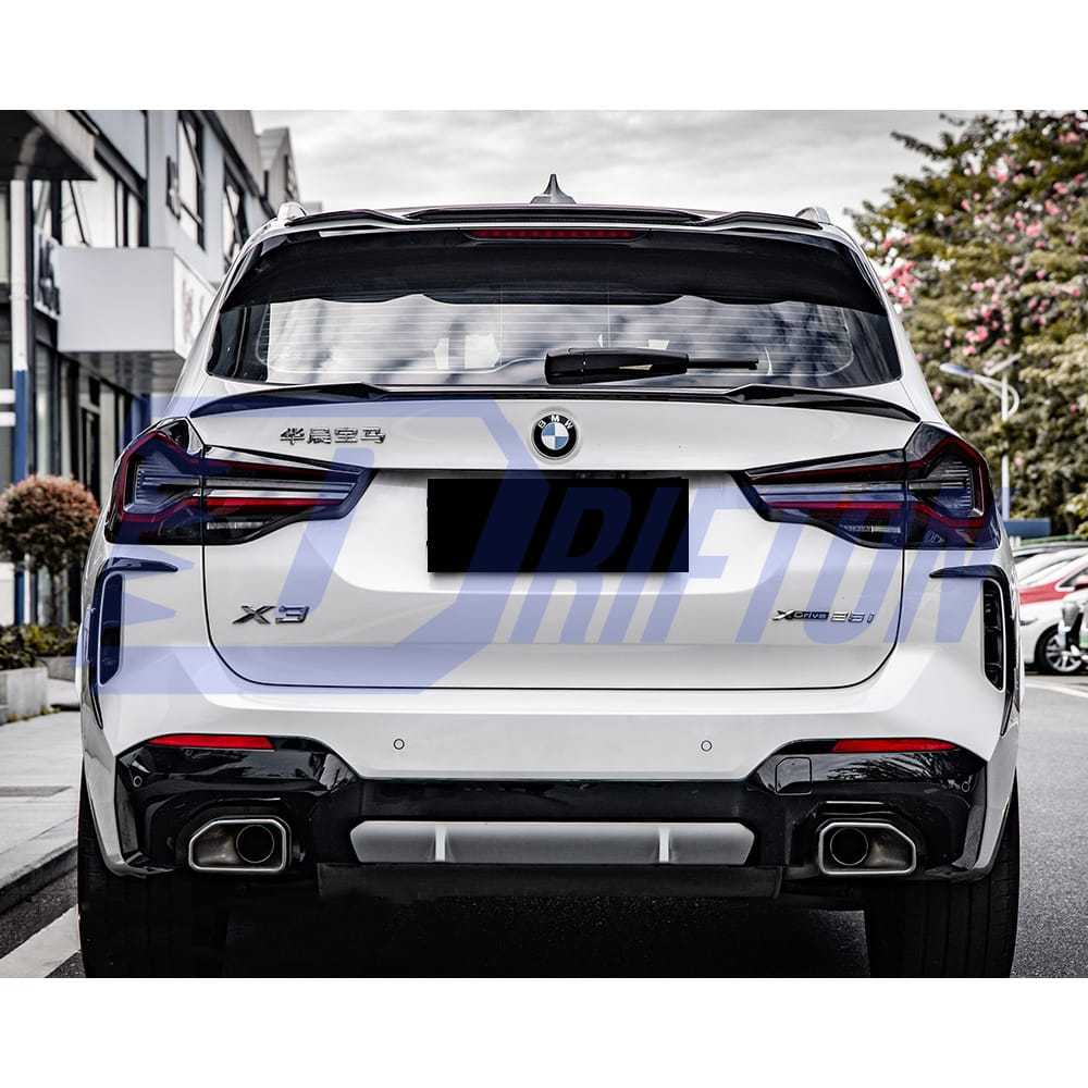 SQ Style Dry Carbon Fiber Roof Spoiler For BMW X3 G01 G08 LCI 2022-2024