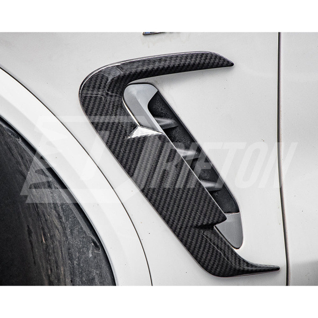 SQ Style Dry Carbon Fiber Side Fender Trim For BMW X3 G01 G08 X4 G02 LCI 2022-2024