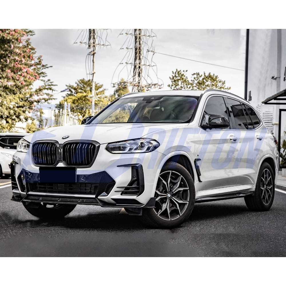 SQ Style Dry Carbon Fiber Side Skirt For BMW X3 G01 G08 LCI 2022-2024