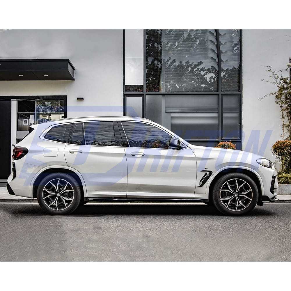 SQ Style Dry Carbon Fiber Side Skirt For BMW X3 G01 G08 LCI 2022-2024