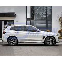SQ Style Dry Carbon Fiber Side Skirt For BMW X3 G01 G08 LCI 2022-2024