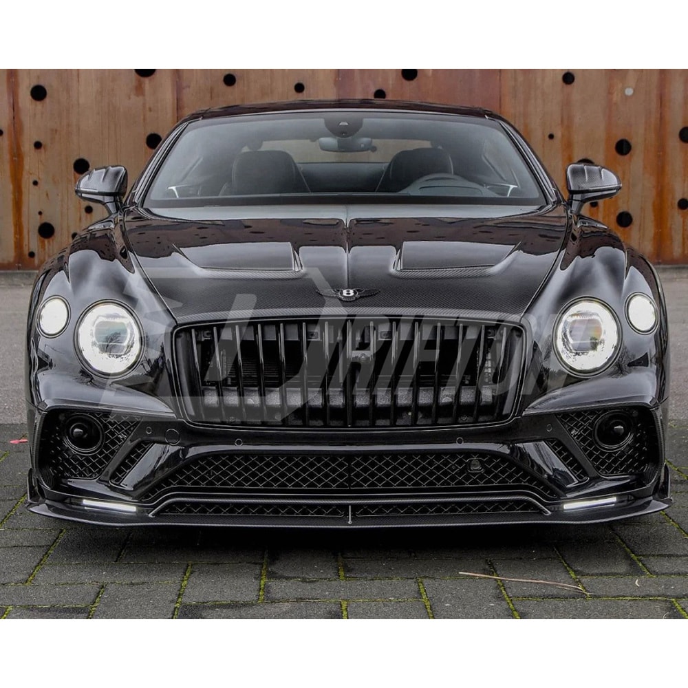 Mansory Style Dry Carbon Fiber Hood For Bentley Continental GT GTC 2018-2024