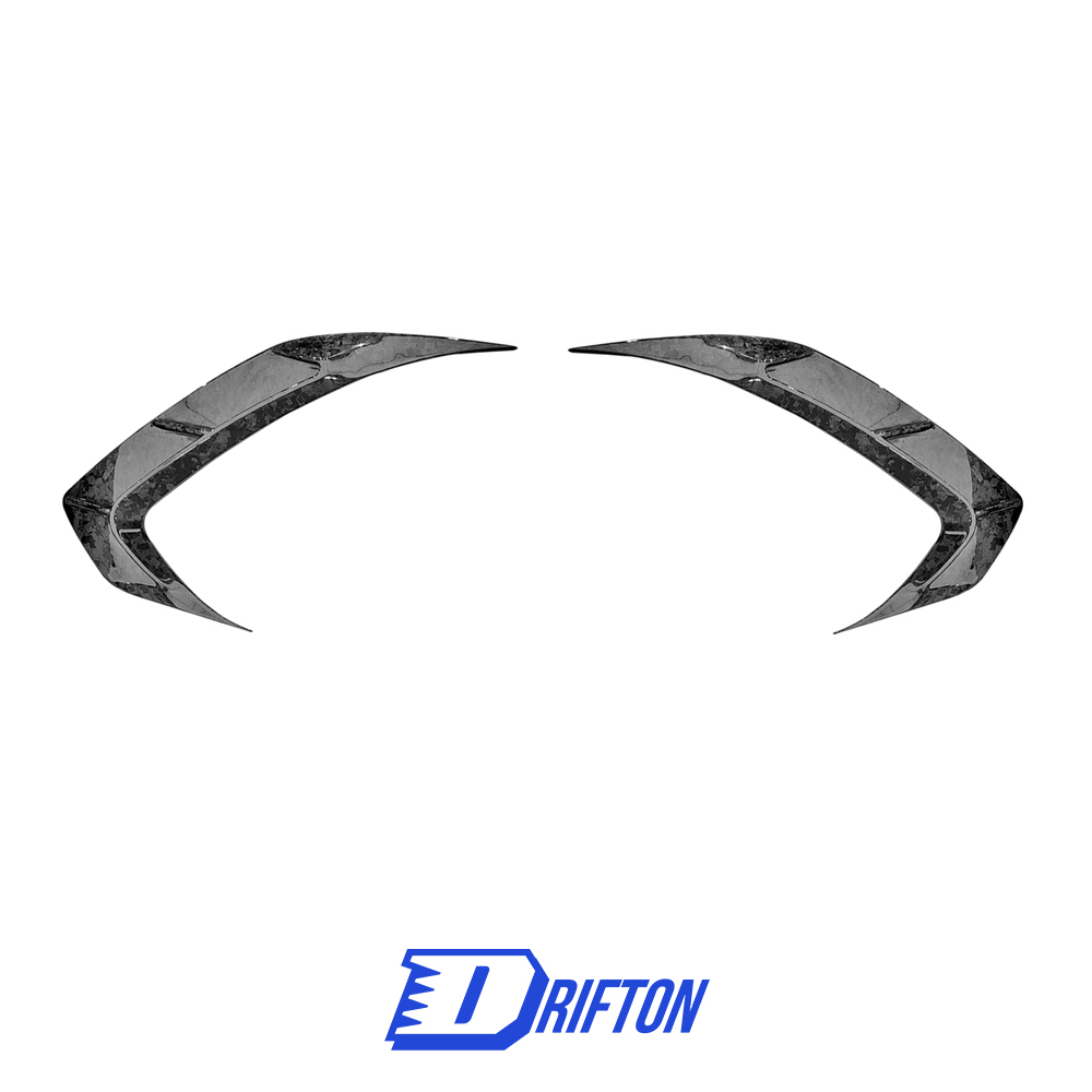 Mansory Style Dry Carbon Fiber D Pillar Rear Vents Trims For Bentley Bentayga 2020-2024
