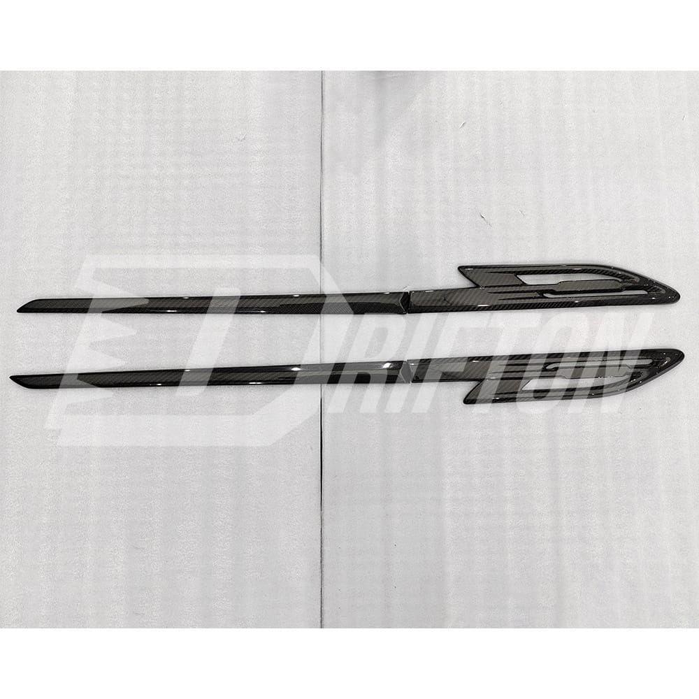 Mansory Style Dry Carbon Fiber Fender Side Strip Trims For Bentley Bentayga 2020-2024