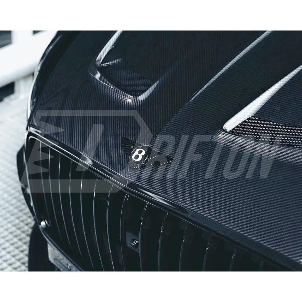 Mansory Style Dry Carbon Fiber Hood For Bentley Continental GT GTC 2018-2024