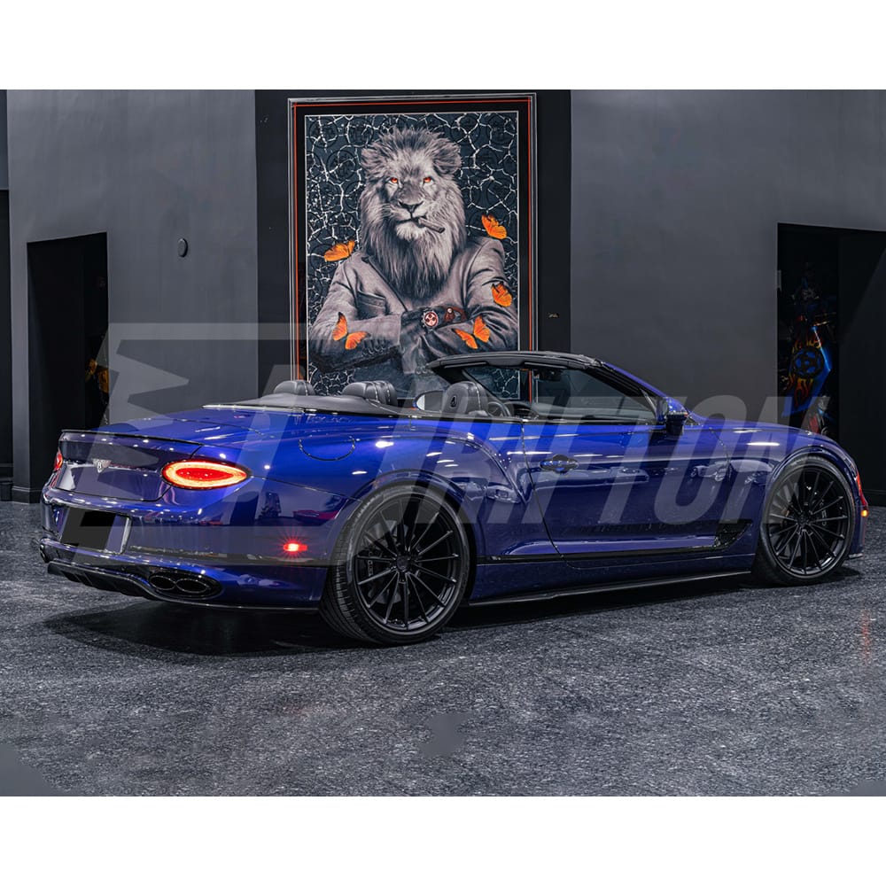 Mansory Style Dry Carbon Fiber Rear Spoiler Trunk Wing For Bentley Continental GTC 2018-2024