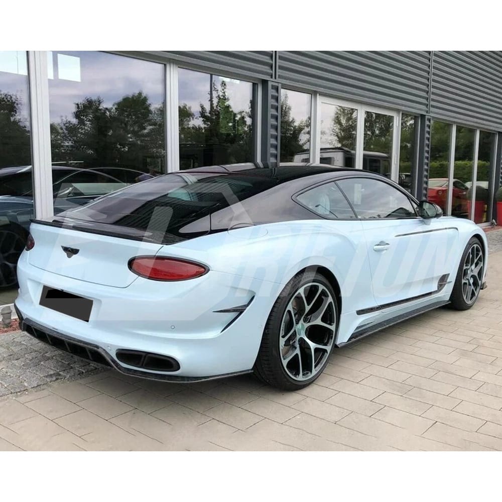 Mansory Style Dry Carbon Fiber Side Skirt For Bentley Continental GT GTC 2018-2024