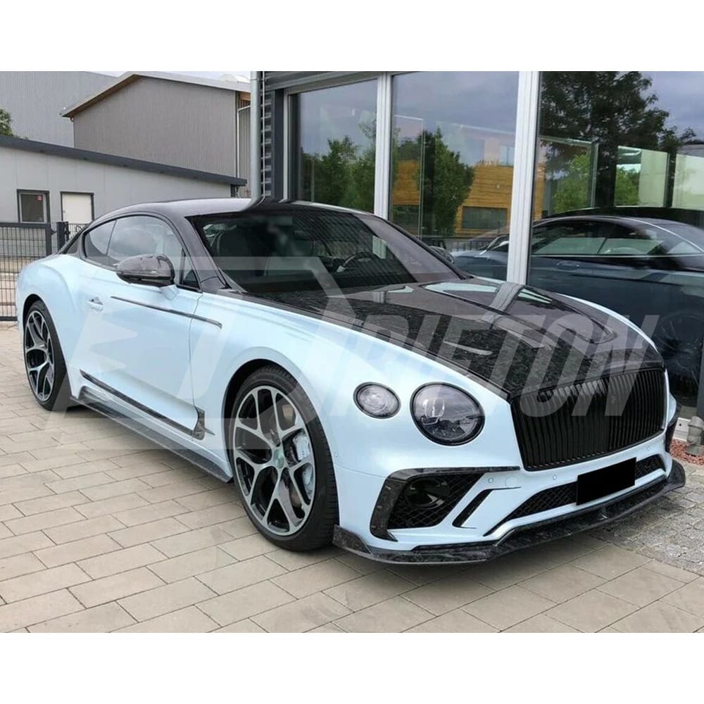 Mansory Style Dry Carbon Fiber Side Skirt For Bentley Continental GT GTC 2018-2024