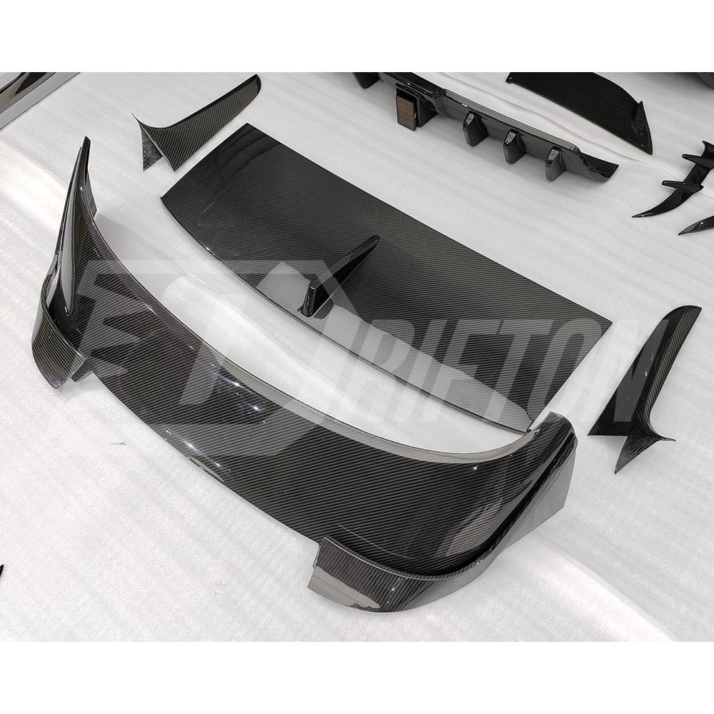 Mansory V1 Style Dry Carbon Fiber Rear Roof Spoiler Wing For Bentley Bentayga 2020-2024