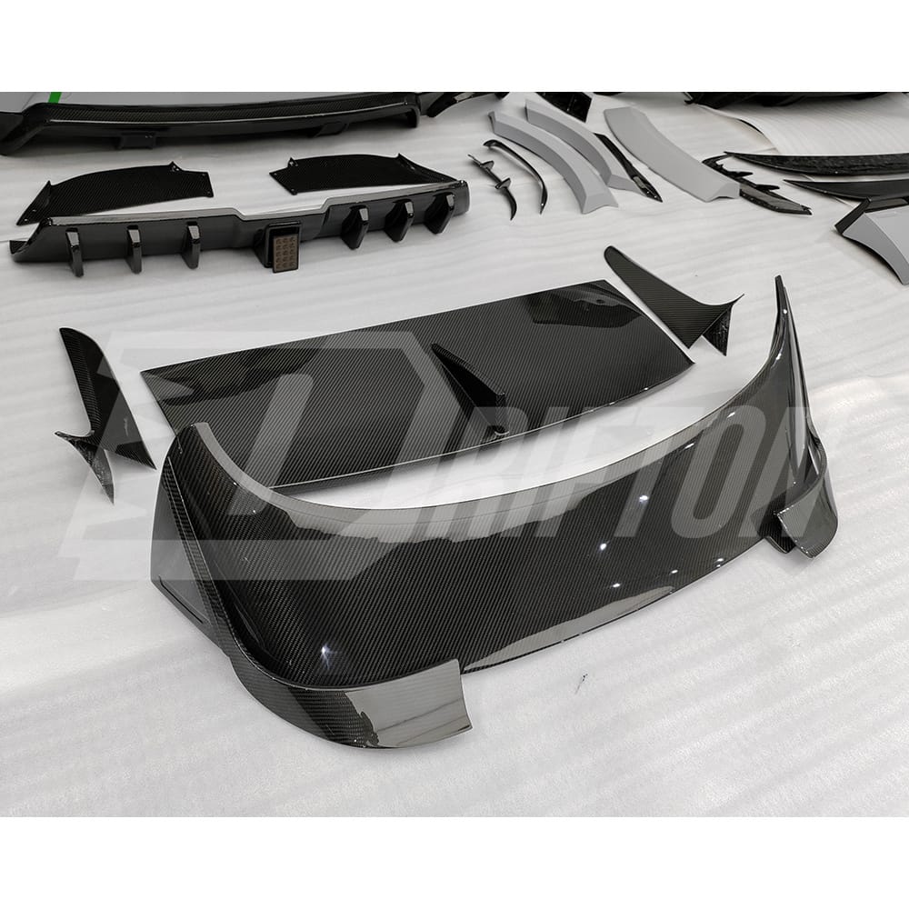 Mansory V1 Style Dry Carbon Fiber Rear Roof Spoiler Wing For Bentley Bentayga 2020-2024