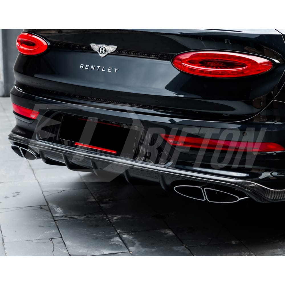 S Style Dry Carbon Fiber Front Lip For Bentley Bentayga 2020-2024